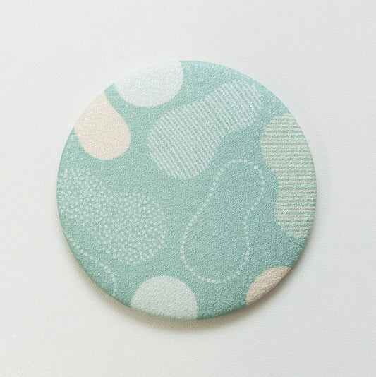 コンパクトミラー 湯畑柄(湯畑グリーン)