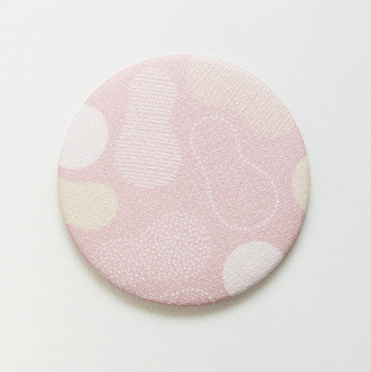 コンパクトミラー 湯畑柄(シャクナゲピンク)