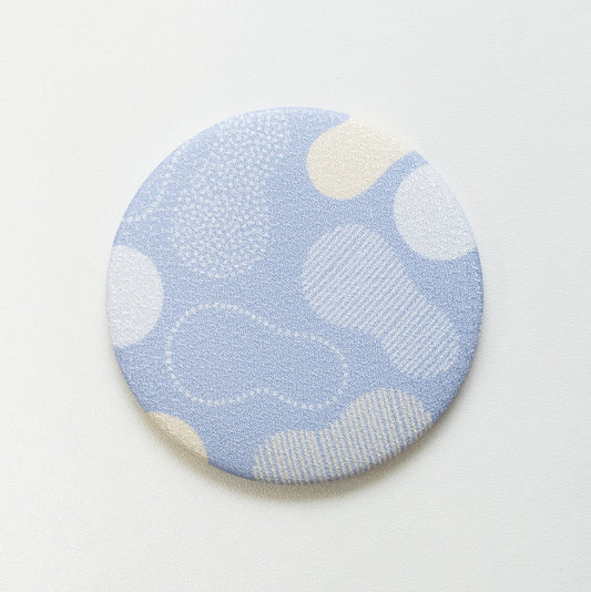 コンパクトミラー 湯畑柄(ライトアップパープル)