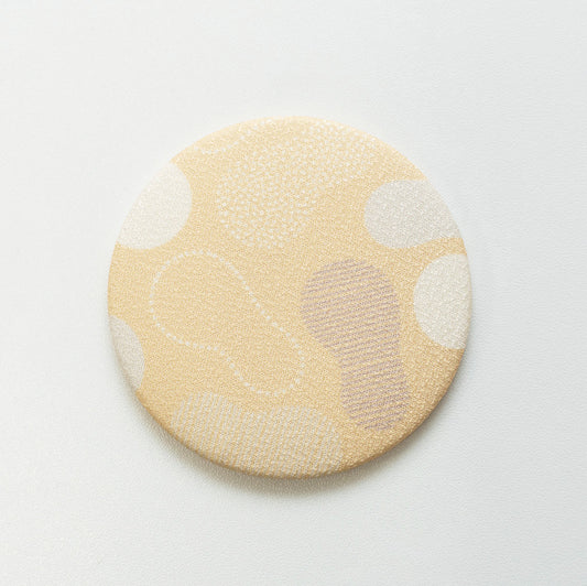 コンパクトミラー 湯畑柄(裏草津イエロー)