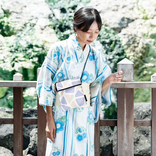 スパッシュ石畳柄(ライトアップパープル)