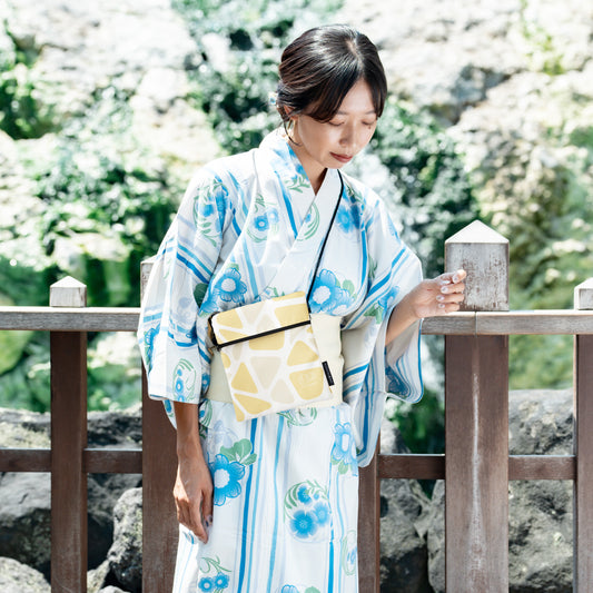 スパッシュ 石畳柄(裏草津イエロー)