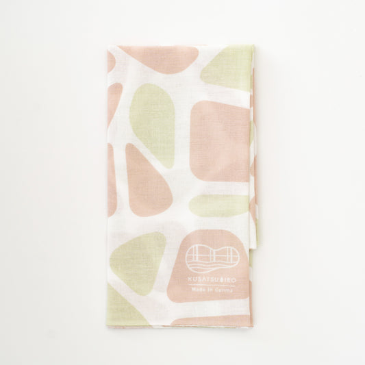 手ぬぐい 石畳柄(シャクナゲピンク)