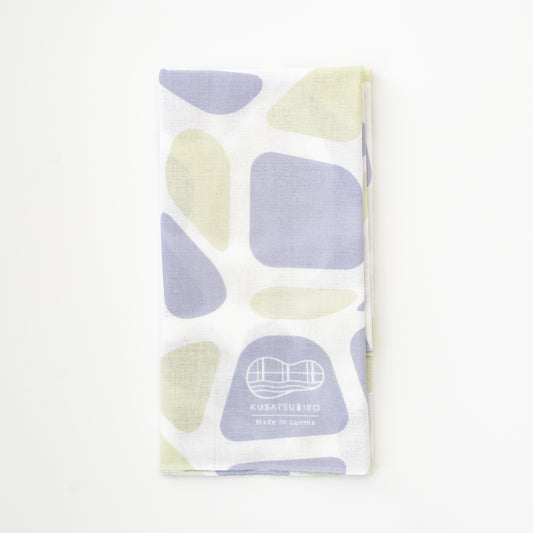 手ぬぐい 石畳柄(ライトアップパープル)