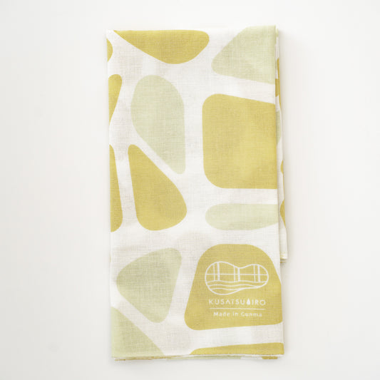 手ぬぐい 石畳柄(裏草津イエロー)